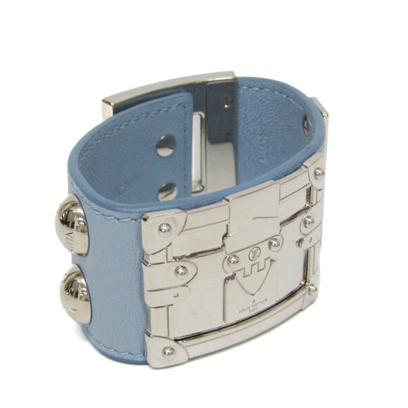 LOUIS VUITTON Blue Leather Bracelet